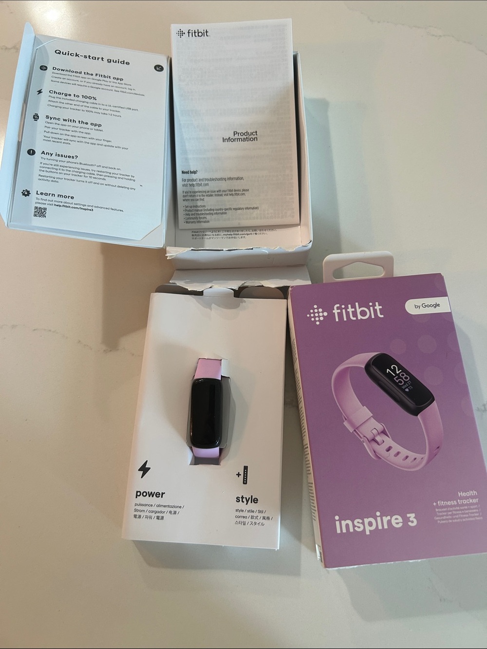fitbit Inspire 3 Fitness Tracker - Lavender Pink Band - Picture 7 of 10